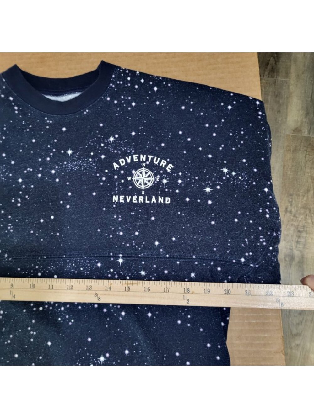 Disney Store Spirit Jersey NEVERLAND Peter Pan Constellation Navy Blue XS - Picture 6 of 10